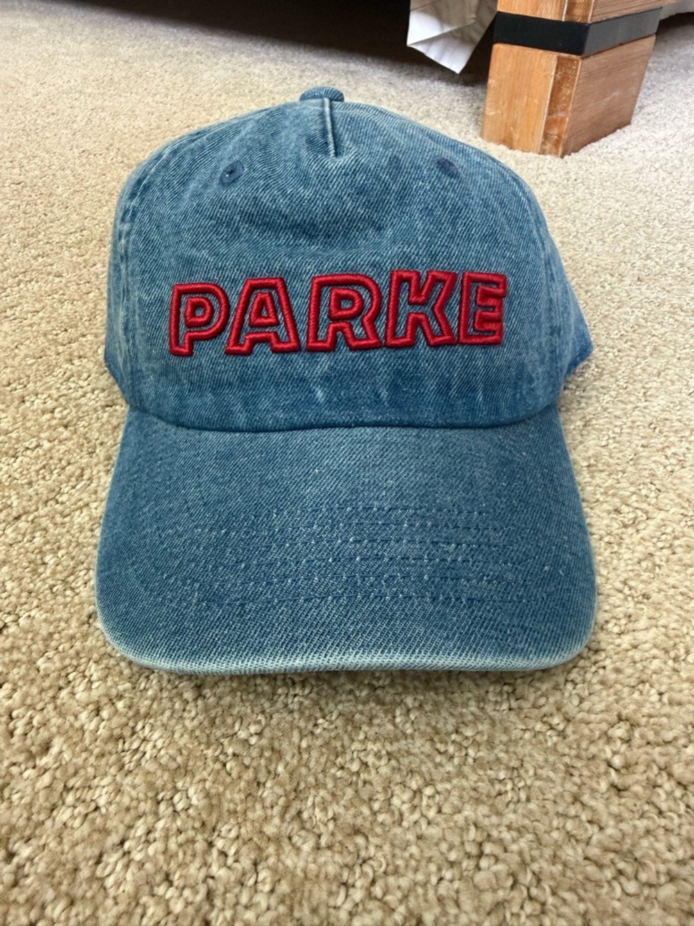 PARKE X TARGET Embroidered Denim Baseball Hat